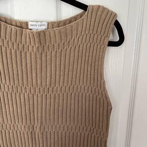 Vintage Pierre Cardin Ribbed Sweater Tank